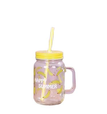 China Wholesale Freshness Keeping 16 oz Glass Drinkable Mason Jars With Lid And Straw for sale