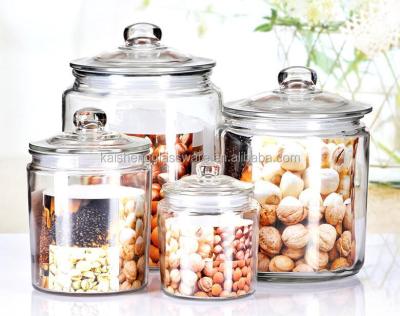 China Factory Sustainable Eco Friendly Hotsale Food Storage Glass Jars for sale