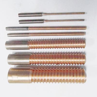 China EDM Machining For W70 Threaded Holes Copper Tungsten Electrode Tapping Rod Tube 60mm*80mm M14 M16 M14 M18 M20 M22 M24 M3-M24 Threaded Tapping Rod Electrode for sale