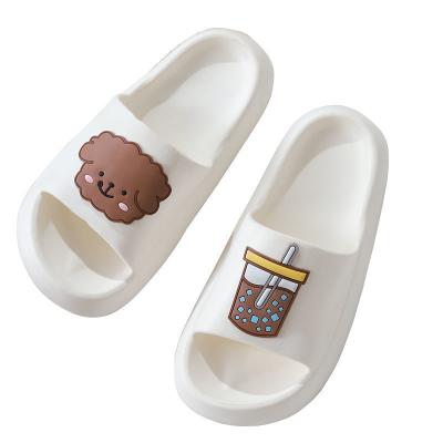 China Fashion Trend Cartoon Summer Home Couples Sandals Shoes Women Female Indoor Cute Sandal Slides Men's Slippers for sale