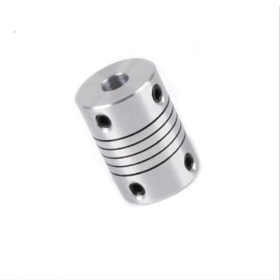 China Garment Shops 5mm to6.35 mm Shafts Coupling Length 25mm Diameter Aluminum Alloy Stepper Motor Joint Coupler for sale