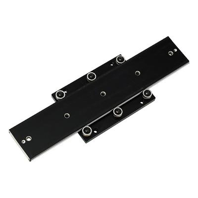 China Smooth and Low Noise High Speed ​​Black 30mm Wide Dual-Axis Linear Slide Rail OSGR10N with OSG10 Supporting for Furniture Showcase for sale