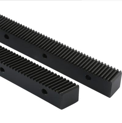 China Used for 1325 woodworking cutting machine 1.25m 22*25*670mm straight and helical teeth black rack pinion for CNC engraving machine for sale