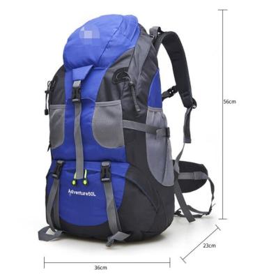 China Backpacks 50L Outdoor Waterproof Backpacks Man Woman Travel Hiking Backpack Cycling Daypacks Mountaineering Trekking Bag for sale