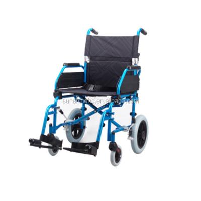 China Transport Collapsible Folding Aluminum Manual Wheelchair For Disable Lightweight Handicapped Wheelchair WH910-1 for sale