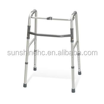 China Frame Aluminum Foldable Walker Lightweight Walking Adult Walker For Elder WA206 for sale