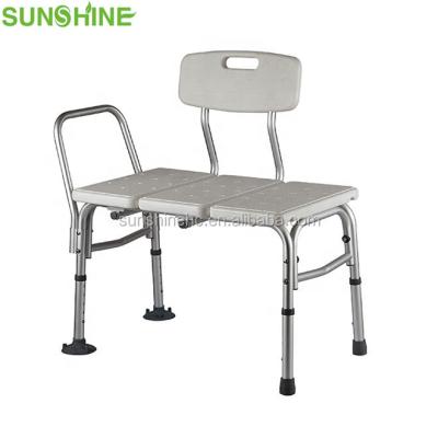 China For Indoor Or Outdoor Plastic Transfer Bench Shower Use BA397 Seat Detachable Shower Chair With Backrest Shower Bench for sale