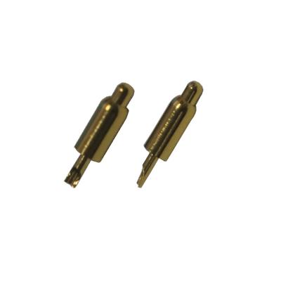 China Spring loaded type pogo solder terminal 2.50mm H9.80mm for sale