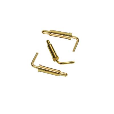 China Type 3 H7.50mm POGO PIN Right Angle Mic Gold Plating Connectors ZOL-POGO-180-0750-368 for sale