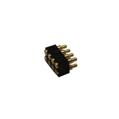 China 2.0 SMT Type Pogo Pin Connectors H6.0mm ZOL-POGO-155-0600-347 Double Pitch Rows 2x4 8 Pins for sale