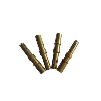 China Brass Round Hole Receptacle Brass Male Connector for sale