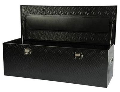 China Black Steel Checker Checker Plate Steel Tool Box for sale