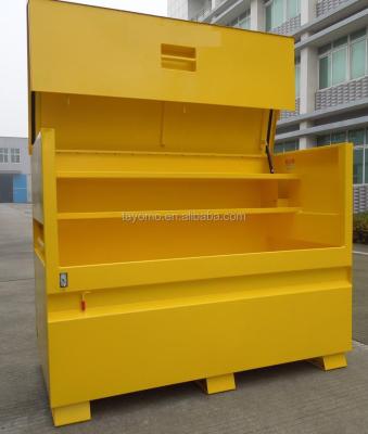 China Job site heavy duty steel box with ply lid for sale