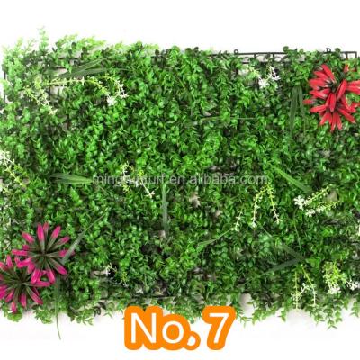 China Eco-friendly Artificial Plant Garden Wall Carpet Artificial Hedge Vertical Green Wall for sale