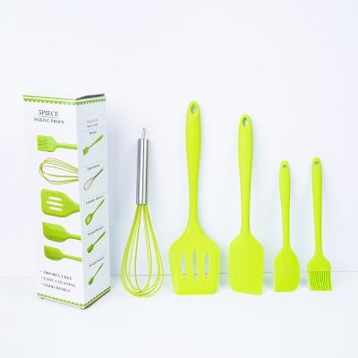 China Viable For Kitchen Tools With 600 Degrees Fahrenheit Heat Resistant Silicone Utensils Set for sale