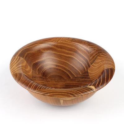 China Hot Selling Amazon Design New Wood Stocked Set Of 1 For Kitchen Tools Acacia Wood Salad Bowl Set for sale