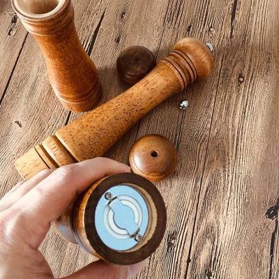 China 2021 Viable New Hot Selling High Grade Manual Acacia Wood and Ceramic Salt and Pepper Grinder for sale