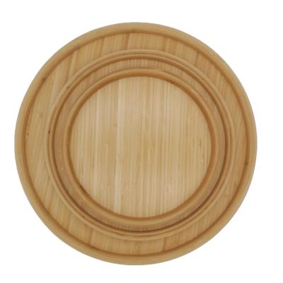 China Morden the Log Tray Cheese Plated Coffee Tea Serving Sour Candy Tray Wood Natural Round Serving Tray for sale