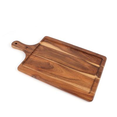 China 2021 Viable New High Quality Wholesale Rectangular Acacia Wood And Rock Cutting Board for sale