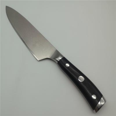 China Stocked Multi Purpose Kitchen Knife 8inch Handle Black Damascus Material Steel Portable Small Cleaver for sale