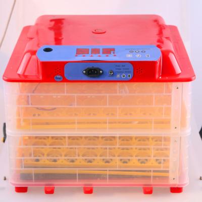 China DC 12V high quality battery LED display price factory fully automatic poulrry peeping eggs incubator hatching machine with humidifier for sale