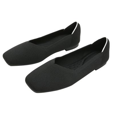 China 2022 hot sale fashion high quality sexy ladies flying woven flat shoes for sale