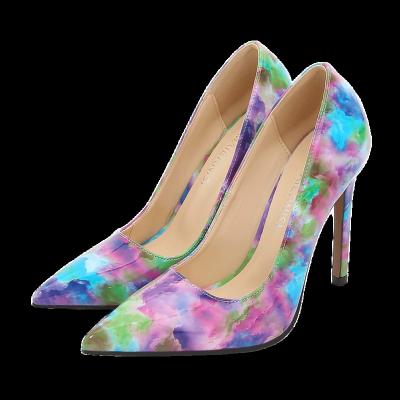 China Wholesale Fashion Anti-odor Sexy Women's Color Pointed High Heels Ladies Shoes Stilettos for sale