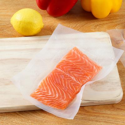 China High Quality Heat Sealed Biodegradable Barrier Food Embossed Vacuum Bags For Food Packaging for sale