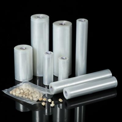 China Fence Factory Price Customized Clear And Embossed Vacuum Foodsaver Rolls For Meal Food Seal Storage for sale