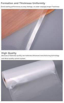 China Embossing Barrier 25cm Food Grade Vacuum Bag Roll For Food Packaging In Stock For Sale for sale