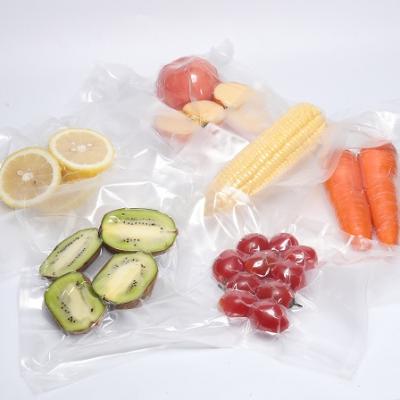 China Barrier Hot Selling 3 Sides Sealed Vacuum Biodegradable Clear Plastic Food Bag For Gather Cheese Fish Fruit Storage for sale