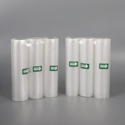 China Barrier Hot Sale Customized Clear And Embossing Vacuum Sealer Rolls For Food Storage for sale