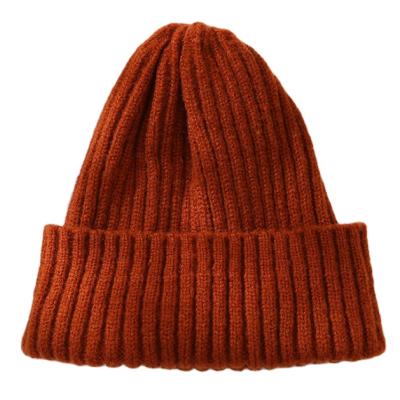 China JOINT Wholesale Warm Unisex Acrylic Custom Logo Winter Hat Knitted Beanie for sale