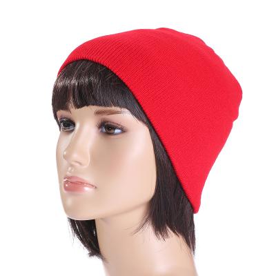 China COMMON fashion simple winter hat 100% ACRYLIC knit beanies for adult winter hat for sale