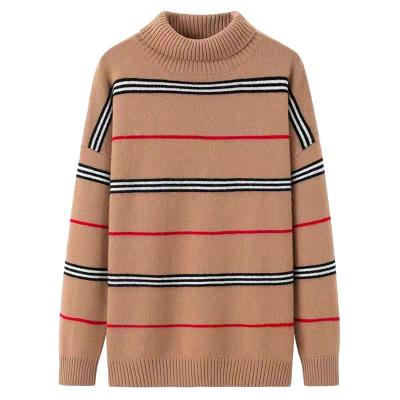 China Wholesale Custom Mens Classic Stripe Wool Breathable Knit Sweater for sale