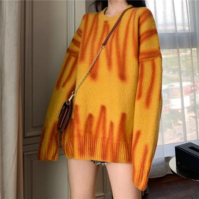 China Wholesale Custom Made Breathable Fashion Autumn Winter Woman Oversized Women's Knitted Sweater for sale