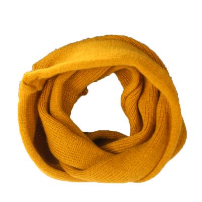 China Plain Stripe Factory Casual Cheap Kids Knitted Snood Loop Scarf for sale