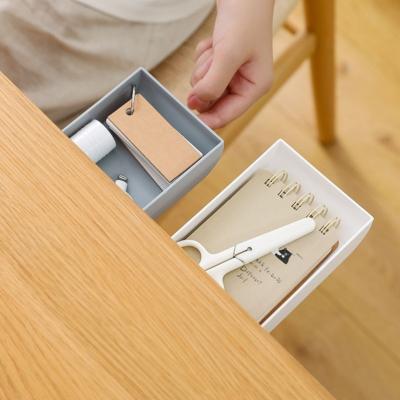 China Viable Type Pen Box Dormitory Office Student Paste Desk Drawer Desktop Storage Box for sale