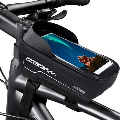 China Bike Phone Rainproof Waterproof Mount, Bicycle Phone Pouch Bag - Eva Pressure-Resistant Bike Handlebar Bags Hard with TPU Touch Screen Bik for sale