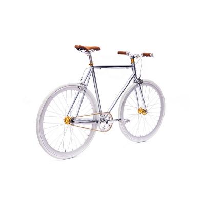 China Single Speed ​​Steel Colored Chrome Frame Single Speed ​​Bicycle 700c Fixed Bicycle Wheel for sale