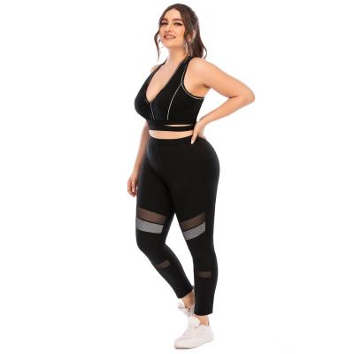 China Breathable Workout Suits Plus Size Yoga Clothes Tights Pants Fitness And Yoga Wear Sets Sportwear Sports Bras Pastel Women for sale