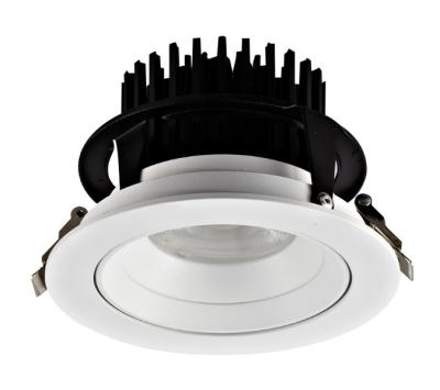 China Modern Round Recessed Down Spot Light 30W Adjustable COB CRI95 High Lumen LED Down Light for sale