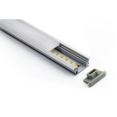 China Aluminum Profile 12W/M SMD2835 10mm 182pcs LED Linear Light 1M 2M 3M Aluminum Profile LED Strip Desktop DC24V 3000K LED for sale