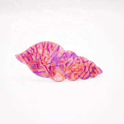 China Wholesale Custom Korean/Tokyo/French Canyuan Acetate Hair Pins Cute Conch Hair Clips For Girls Accessories for sale