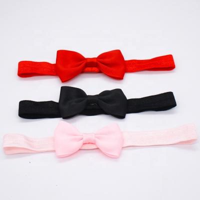 China Korean Soft Colorful Cute Butterfly Hair Accessories Girls Hair Decoration Children Elastic Headbands For Baby Headband for sale