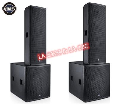 China New Brand Active Speaker With 18 Inch Subwoofer Built-in DSP Arrangement Amplifier Morin LA-212C LA-212C for sale