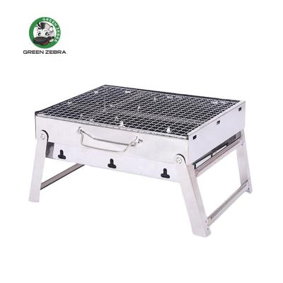 China Easily Assembled Portable Barbecue Oven Barbecue Grill Machine Wholesale Charcoal Foldable Grill BBQ Stainless Steel Machine for sale