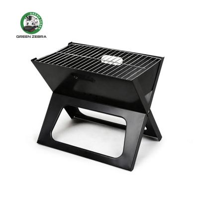 China Portable Indoor Outdoor Folding Table X Type Easily Assembled Smoker for Garden BBQ Stove Charcoal BBQ Camping Grill for sale