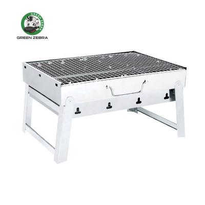 China Easily Assembled Portable Folding Home Camping BBQ Grill For Outdoor Stainless Steel Charcoal BBQ BBQ Grill for sale