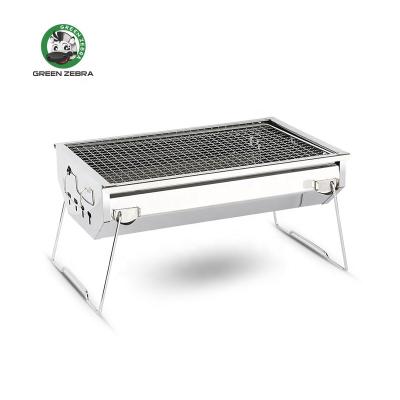 China Easily Assembled Hot Promotional Outdoor Camping BBQ Height Adjustable Barbecue Grill for sale